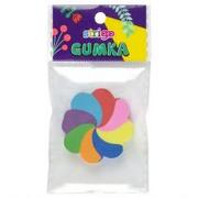 Gumki biurowe - PUKKA Gumka do mazania Kolorowa Mix Wzorow Szt - miniaturka - grafika 1