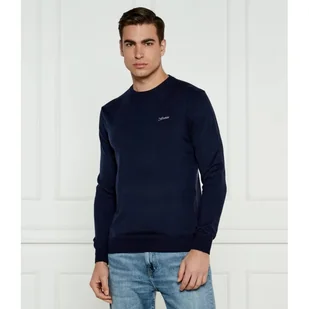 GUESS Sweter DANIEL Regular Fit z dodatkiem jedwabiu - Swetry męskie - miniaturka - grafika 1