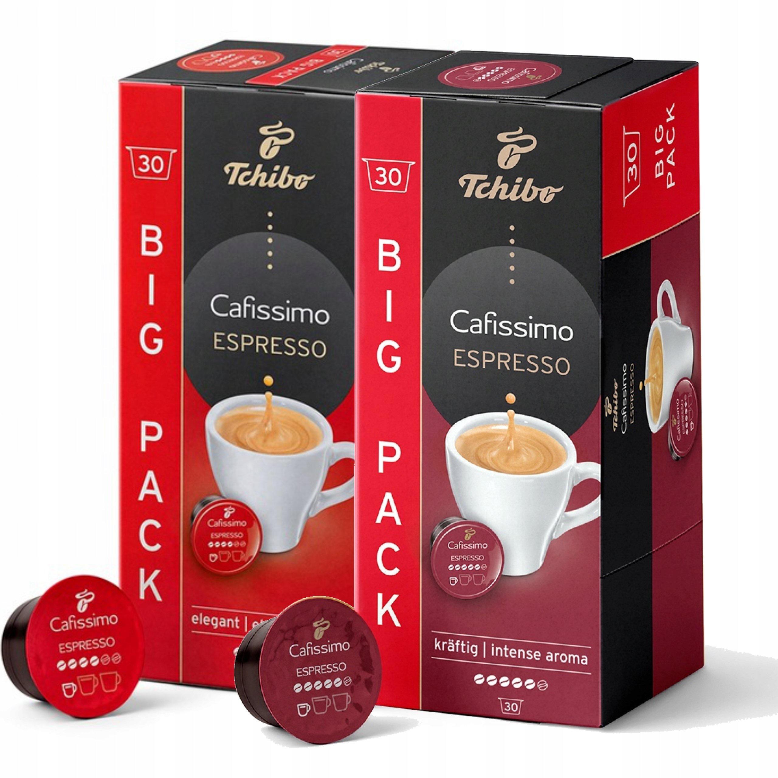 Tchibo Cafissimo Espresso Intense Aroma Kawa 30Kaps/Espresso Elegant 30Kaps