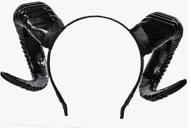 Unikalna opaska z rogami BARANA/DEMONA. Idealna do mrocznych przebrań