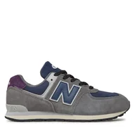 Buty dla chłopców - Sneakersy New Balance GC574KGN Szary - miniaturka - grafika 1