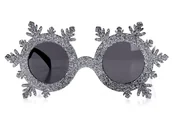 Dodatki do strojów karnawałowych - Okulary Świąteczne, Holly Jolly, Śnieżynki - miniaturka - grafika 1