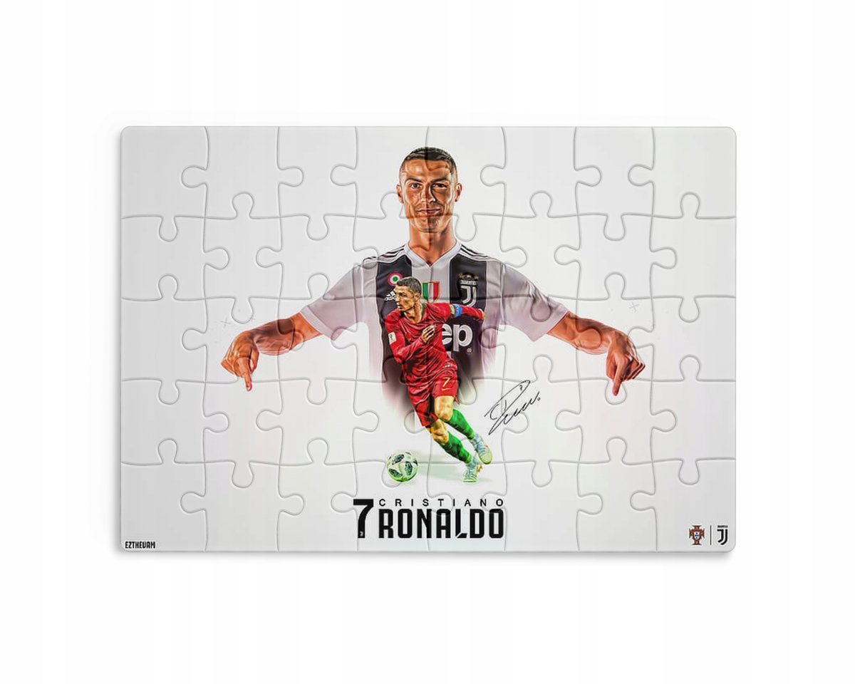 Puzzle 30/70/96/110 Elementów Sublimacja Eko Pudełko Ronaldo Grafiki