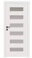 Drzwi wewnętrzne - Dre Drzwi Wewnętrzne Z Szybą Scala 0 Okleina Biała Mat - miniaturka - grafika 1