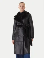 Płaszcze damskie - LOLA CASADEMUNT Płaszcz zimowy LF2501015 Czarny Regular Fit - miniaturka - grafika 1