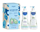Kosmetyki kąpielowe dla dzieci - Mustela Zestaw Delikatny żel do mycia, 500 ml + Mleczko do ciała, 500 ml - miniaturka - grafika 1