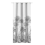 Zasłony - Zasłona Jungle biało-szara 140 x 280 cm na przelotkach Inspire - miniaturka - grafika 1