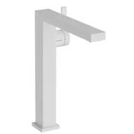 Baterie umywalkowe - HANSGROHE 73070700 Tecturis E Jednouchwytowa bateria umywalkowa 240 Finie do umywalek nablatowych, CoolStart z kompletem odpływowym Push-Open Biały Matowy - miniaturka - grafika 1