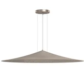 Lampy sufitowe - Metalowa lampa wisząca Brito 5070 Shilo stożkowa zwis do kuchni platyna - miniaturka - grafika 1