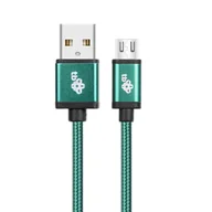 Kable USB - TB Kabel USB-Micro USB 1.5 m zielony sznurek (AKTBXKU2SBA150Z) - miniaturka - grafika 1