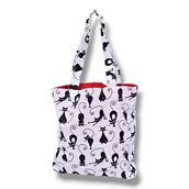 Torby i wózki na zakupy - Torba shopperka torba shopper zakupowa kotki - miniaturka - grafika 1