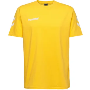 Hummel HMLGO Go Bawełniana koszulka męska S/S żółto-biała 203566-5001, Rozmiar:XXL - Koszulki męskie - miniaturka - grafika 1