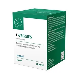 ForMEDS F-Veggies Proszek 240 g Naturalne Warzywa + Białko grochu FMS-127 - Witaminy i minerały - miniaturka - grafika 1