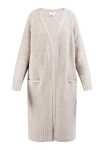 usha WHITE LABEL Damski kardigan z dzianiny, jasny beż, XL-XXL - Swetry damskie - miniaturka - grafika 1