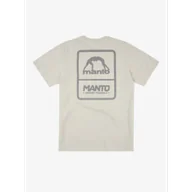 Koszulki sportowe męskie - MANTO T-shirt Koszulka PULSE Beżowa - miniaturka - grafika 1