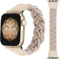 Akcesoria do smartwatchy - BRANSOLETA DO ZEGARKA APPLE WATCH 3/4/5/6/7/8/9/10/SE 42/44/45/49 BEŻOWY - miniaturka - grafika 1