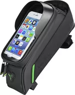 Sakwy rowerowe - RockBros Torba rowerowa / uchwyt na telefon Rockbros 029BK (czarna) - miniaturka - grafika 1