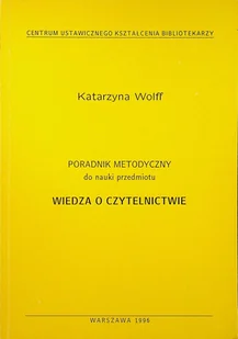 Wiedza o czytelnictwie - Książki o kulturze i sztuce - miniaturka - grafika 1