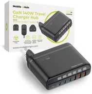 Zasilacze do laptopów - Mobile Origin GaN 140W Travel Charger Hub PW12 EU/UK/US, 3x USB-C + 3x USB-A - miniaturka - grafika 1