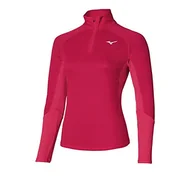 Koszulki i topy damskie - Mizuno Damska koszulka Dryaeroflow Ls Hz Czerwony Czerwony perski S J2GA1712 - miniaturka - grafika 1