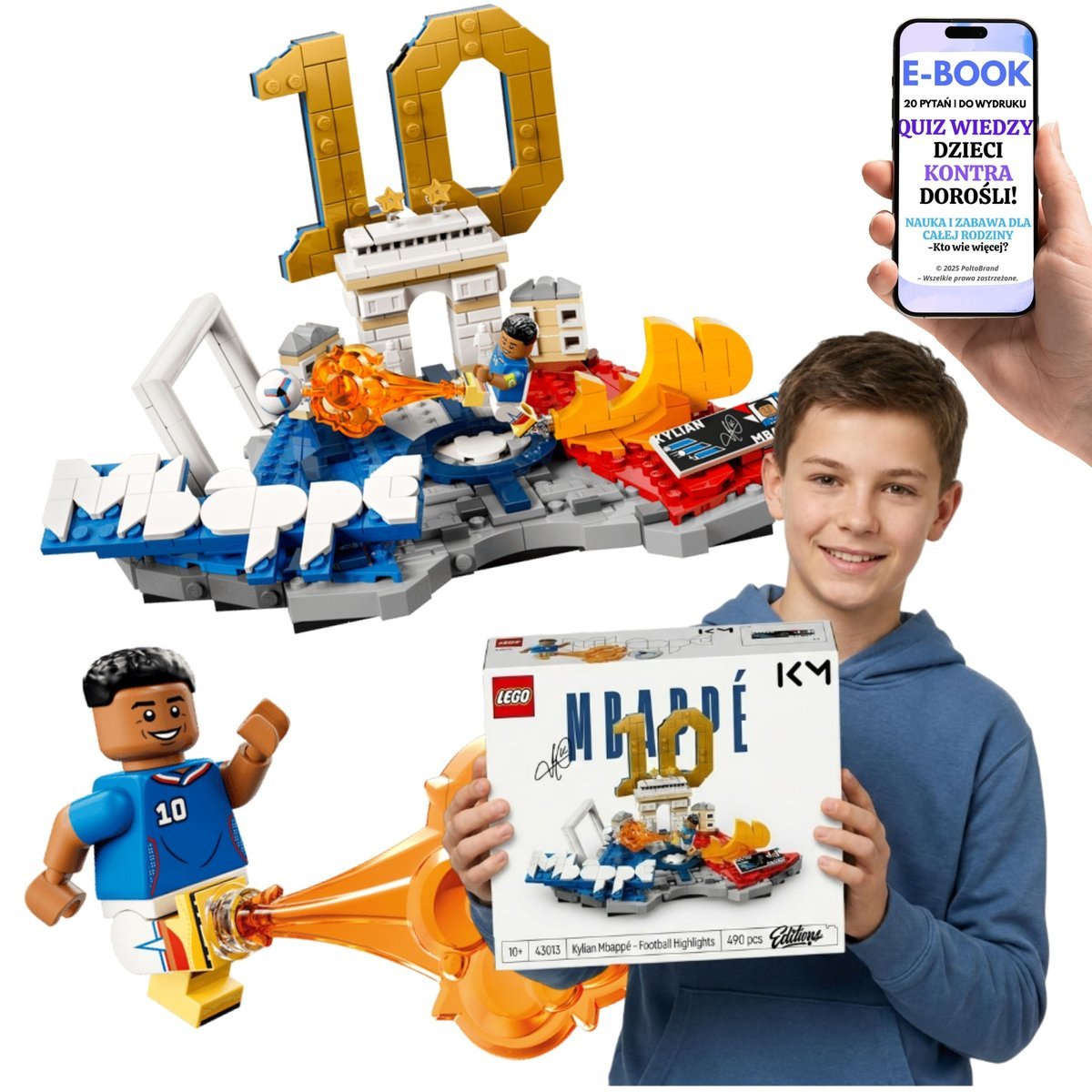 KLOCKI LEGO PIŁKA NOŻNA Mbappe 43013 LEGO Dla Syna Wnuka Kibica Francji + E-BOOK-2
