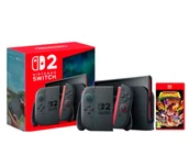 Konsole Nintendo - Nintendo Switch 2 Joy-Con Czarny + Donkey Kong Bananza - miniaturka - grafika 1