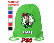 Torby szkolne - WOREK SZKOLNY NA WF TRENING BUTY SPORTOWY DLA FANA BOSTON CELTICS NBA - miniaturka - grafika 1