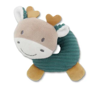 GRZECHOTKA SENSORYCZNA DLA NIEMOWLĄT GRYZAK ZABAWKA LORELLI JELONE - Gryzaki dla dzieci - miniaturka - grafika 1