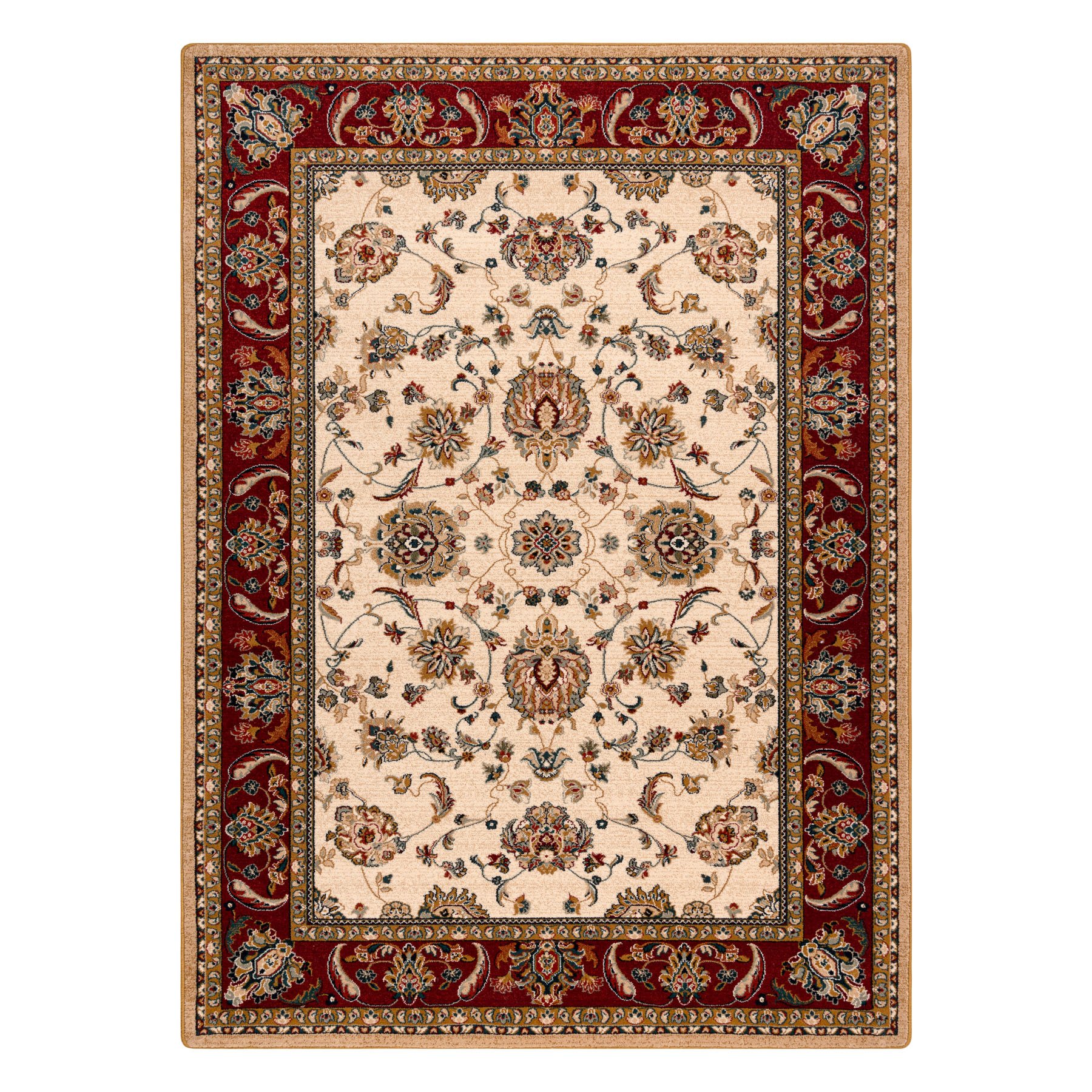 Dywan wełniany POLONIA TARI jasny rubin czerwony 135x200 cm