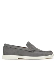 BOSS Mokasyny Sienne 50543083 Szary - Mokasyny męskie - miniaturka - grafika 1