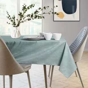 Obrus Vesta Miętowy Tłoczony Nowoczesny 120 koło AmeliaHome - TCLOTH/AH/VESTA/HMD/MINT/R120X120 - Obrusy i serwetki - miniaturka - grafika 3
