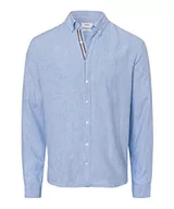 Koszule męskie - BRAX Męska koszula w stylu Dirk U AIRWASHED lniana koszula, AIR, S, powietrze, S - miniaturka - grafika 1