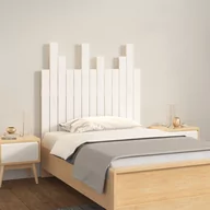Inne meble do sypialni - Wezgłowie łóżka, białe, 82,5x3x80 cm, lite drewno sosnowe Lumarko - miniaturka - grafika 1