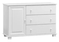 Komody - Komoda drewniana sosnowa nr35 g42 biała - miniaturka - grafika 1