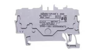 Wago Złącze przelotowe 3-przewodowe Szare, do przewodów 0,14 - 1,0 mm2 - Kostki, złączki, wtyczki - miniaturka - grafika 2