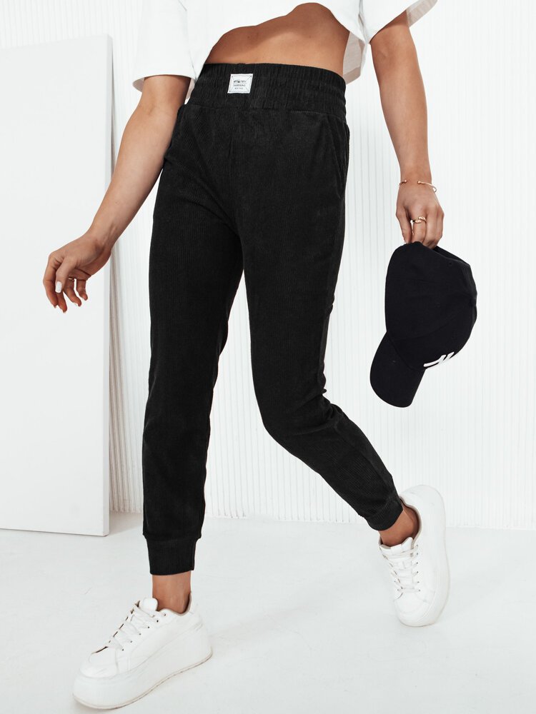 Spodnie damskie dresowe MORSI czarne Dstreet UY2038-XL/XXL