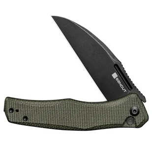 Nóż składany Sencut Watauga S21011-2 dark green micarta - Noże - miniaturka - grafika 4