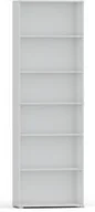 Regały - Regał pola 215x60 cm biały, 6 półek na książki i segregatory - miniaturka - grafika 1