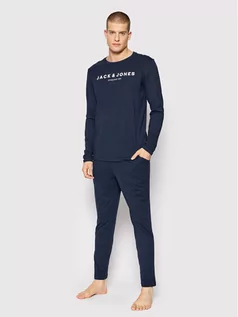 Piżamy męskie - Jack&Jones Piżama Aras 12207444 Granatowy Regular Fit - grafika 1