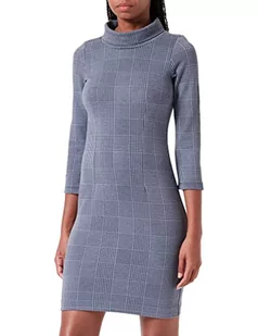 TOM TAILOR Damski sukienka w kratę 1033784, 30691 - Grey Anthracite Check, 46 - Sukienki - miniaturka - grafika 1