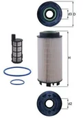 Filtry paliwa - Filtr paliwa Mahle KX 403/1KIT - miniaturka - grafika 1