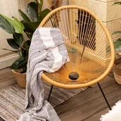 Fotele i krzesła ogrodowe - Fotel Ogrodowy Acapulco Rattan 93X73X85 Cm Homla - miniaturka - grafika 1