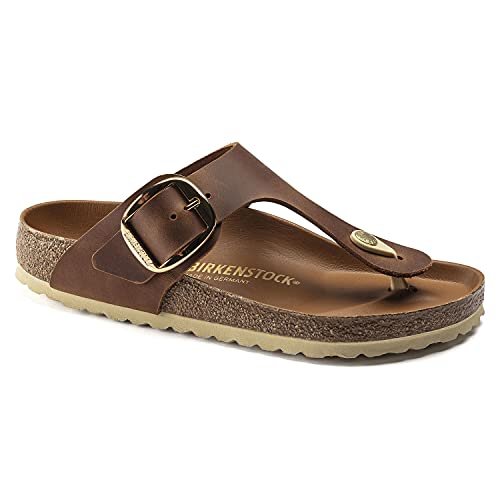 Birkenstock Gizeh japonki damskie, koniak, 37 eu