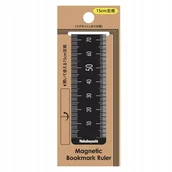 Przybory szkolne - ZAKŁADKA MAGNETYCZNA DO KSIĄŻEK 15CM CZARNY - miniaturka - grafika 1