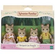 Figurki dla dzieci - Sylvanian Families EPOCH Rodzina pręgowanych kotków EPOCH - miniaturka - grafika 1