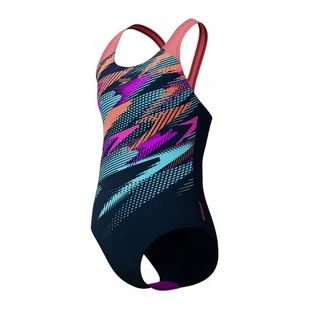Strój kąpielowy jednoczęściowy dziewczęcy na basen Speedo Digital 152cm - Stroje kąpielowe dla dziewczynek - miniaturka - grafika 1