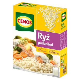 Cenos RYŻ PARBOILED 4X100 G 30410062 - Ryż - miniaturka - grafika 1