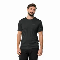 Koszulki męskie - T-shirt męski Jack Wolfskin TECH T M black - S - miniaturka - grafika 1