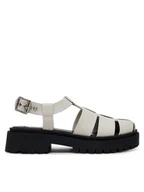 Sandały damskie - Steve Madden Sandały Market SM11003808 Biały - miniaturka - grafika 1