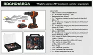 Wkrętarki - Black&Decker Wkrętarka udarowa + akcesoria 18 V (BDCHD18BOA-QW) - miniaturka - grafika 1